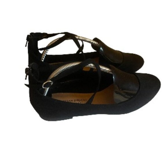 SUEDE ANKLE STRAP FLATS - Picture 3 of 3